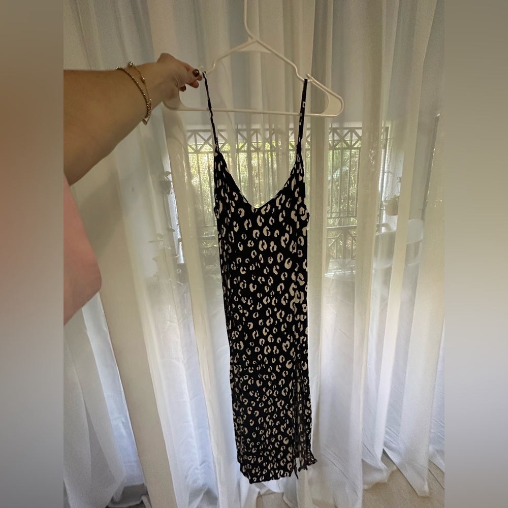 Reformation Crimini Leopard Dress